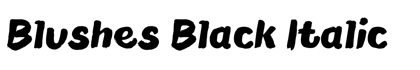 Blushes Black Italic